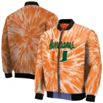 miami hurricanes dynamic rings orange bomber jacket best selling