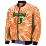 miami hurricanes dynamic rings orange bomber jacket best selling