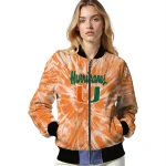 miami hurricanes dynamic rings orange bomber jacket best selling