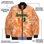 miami hurricanes dynamic rings orange bomber jacket best selling