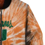 miami hurricanes dynamic rings orange bomber jacket best selling