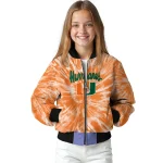 miami hurricanes dynamic rings orange bomber jacket best selling