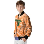 miami hurricanes dynamic rings orange bomber jacket best selling