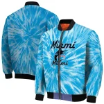 miami marlins dynamic rings blue bomber jacket best selling