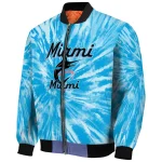 miami marlins dynamic rings blue bomber jacket best selling