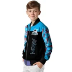 miami marlins fire skull blue black bomber jacket best selling