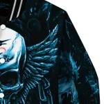 miami marlins skull bite blue black varsity jacket best selling