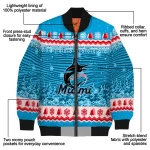 miami marlins snowy pines blue bomber jacket best selling