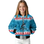 miami marlins snowy pines blue bomber jacket best selling