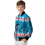 miami marlins snowy pines blue bomber jacket best selling