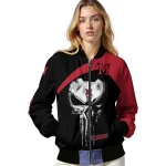miami redhawks edgy mask red black bomber jacket best selling