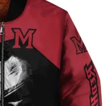 miami redhawks edgy mask red black bomber jacket best selling