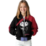 miami redhawks edgy mask red black bomber jacket best selling