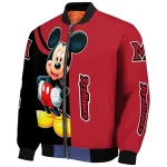 miami redhawks mickey mouse red bomber jacket best selling