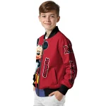 miami redhawks mickey mouse red bomber jacket best selling
