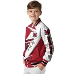 miami redhawks ripped bolt red white varsity jacket best selling