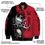 miami redhawks spooky grin red bomber jacket best selling