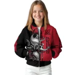 miami redhawks spooky grin red bomber jacket best selling