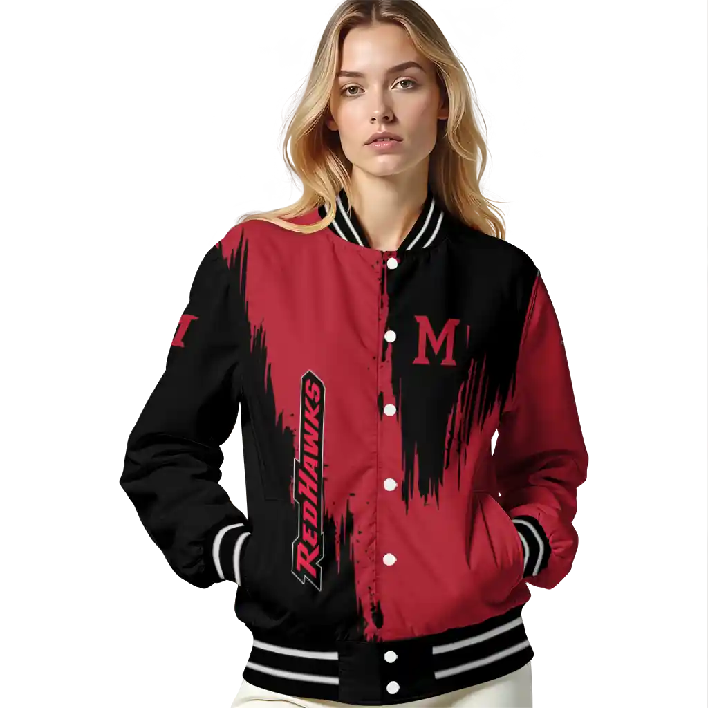 miami redhawks urban mark red varsity jacket latest model miami redhawks urban mark red varsity jacket latest model