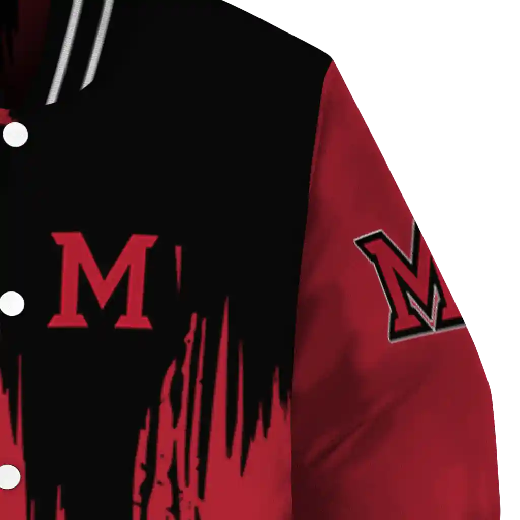 miami redhawks urban mark red varsity jacket premium grade miami redhawks urban mark red varsity jacket premium grade