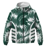 michigan state spartans dynamic heat wave green windbreaker jacket best selling