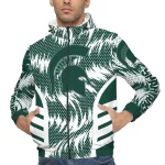 michigan state spartans dynamic heat wave green windbreaker jacket best selling