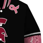 michigan state spartans pink ribbon black pink varsity jacket best selling