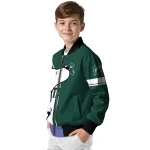 michigan state spartans snoopy attitude green bomber jacket best selling