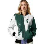michigan state spartans urban mark green bomber jacket best selling