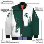 michigan state spartans urban mark green bomber jacket best selling