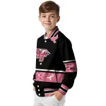 middle tennessee blue raiders pink ribbon black pink varsity jacket best selling