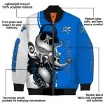 middle tennessee blue raiders spooky grin blue bomber jacket best selling