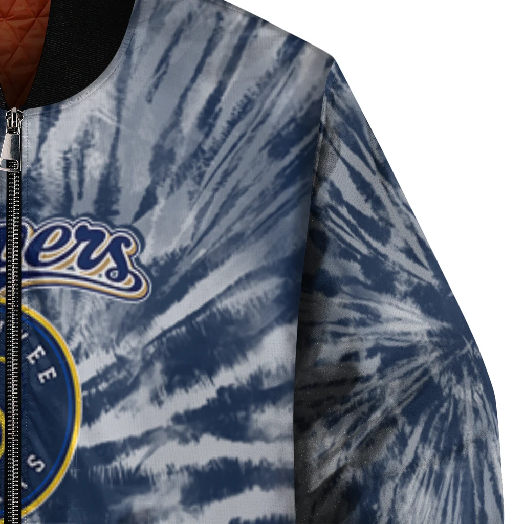 milwaukee brewers dynamic rings navy blue bomber jacket premium grade milwaukee brewers dynamic rings navy blue bomber jacket premium grade