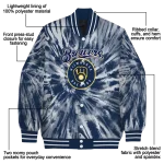 milwaukee brewers dynamic rings navy blue varsity jacket best selling