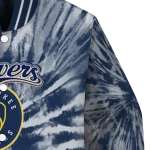 milwaukee brewers dynamic rings navy blue varsity jacket best selling