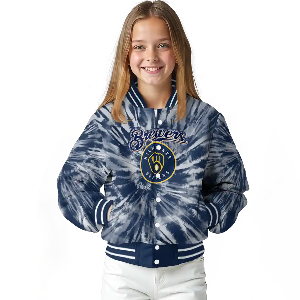 milwaukee brewers dynamic rings navy blue varsity jacket top rated milwaukee brewers dynamic rings navy blue varsity jacket top rated