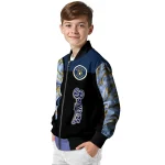 milwaukee brewers fire skull navy blue black bomber jacket best selling
