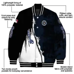 milwaukee brewers grunge cut design navy blue black varsity jacket best selling
