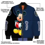 milwaukee brewers mickey mouse navy blue bomber jacket best selling
