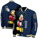 milwaukee brewers mickey mouse navy blue varsity jacket best selling