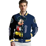 milwaukee brewers mickey mouse navy blue varsity jacket best selling