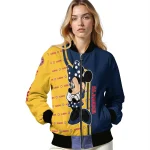 milwaukee brewers minnie mouse navy blue bomber jacket best selling