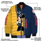milwaukee brewers minnie mouse navy blue bomber jacket best selling