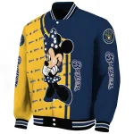 milwaukee brewers minnie mouse navy blue varsity jacket best selling