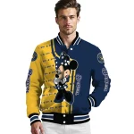 milwaukee brewers minnie mouse navy blue varsity jacket best selling