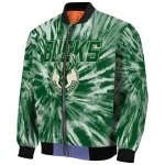 milwaukee bucks dynamic rings green bomber jacket best selling
