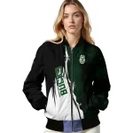 milwaukee bucks edgy scratch effect green black bomber jacket best selling