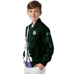 milwaukee bucks edgy scratch effect green black bomber jacket best selling