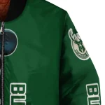 milwaukee bucks mickey mouse green bomber jacket best selling