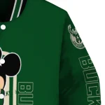 milwaukee bucks minnie mouse green varsity jacket best selling